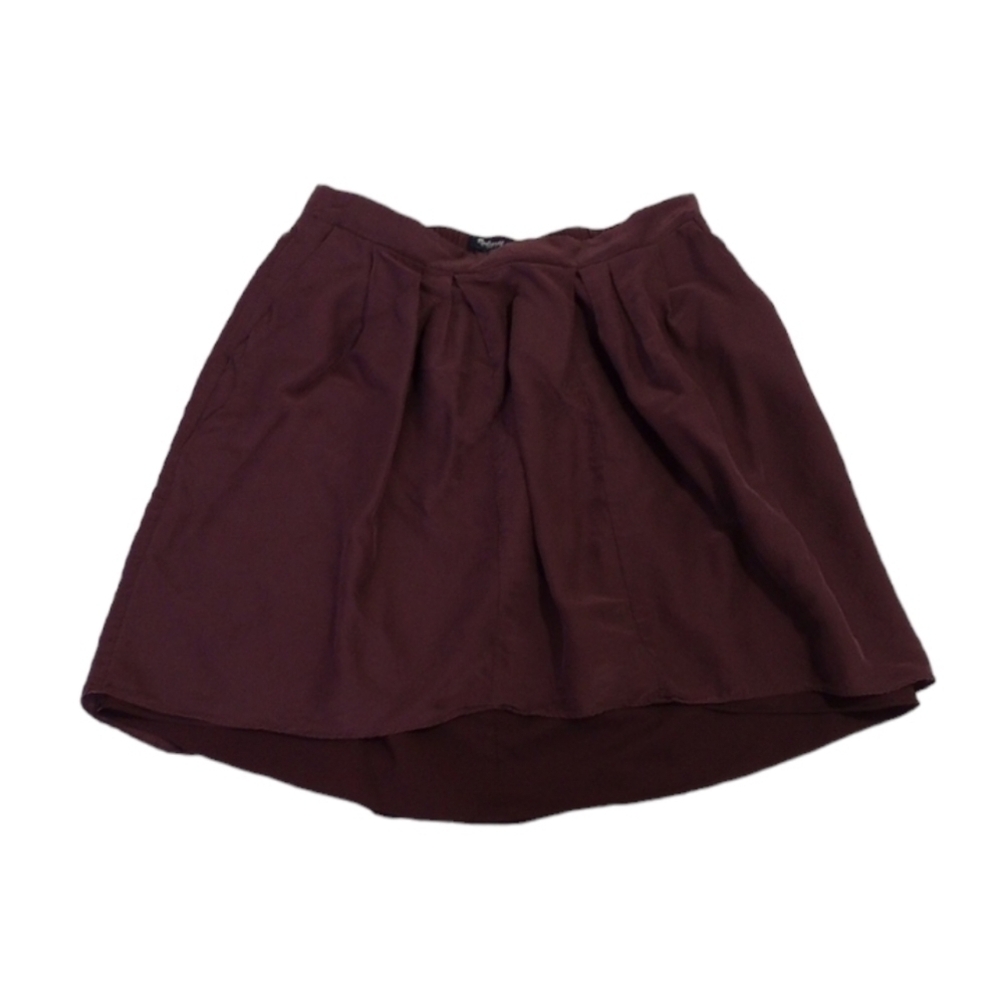 Madewell Womens Skirt Sz S Purple Lined Pockets Silk Blend Lightweight Cute Fun